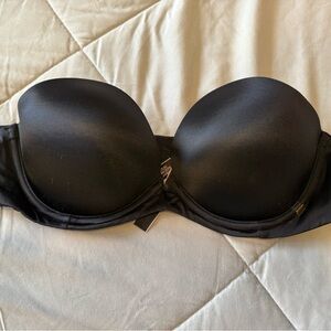 Victoria secret black strapless bra